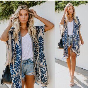 VICI Prowess Pom Pom Kimono CoverUp- One size